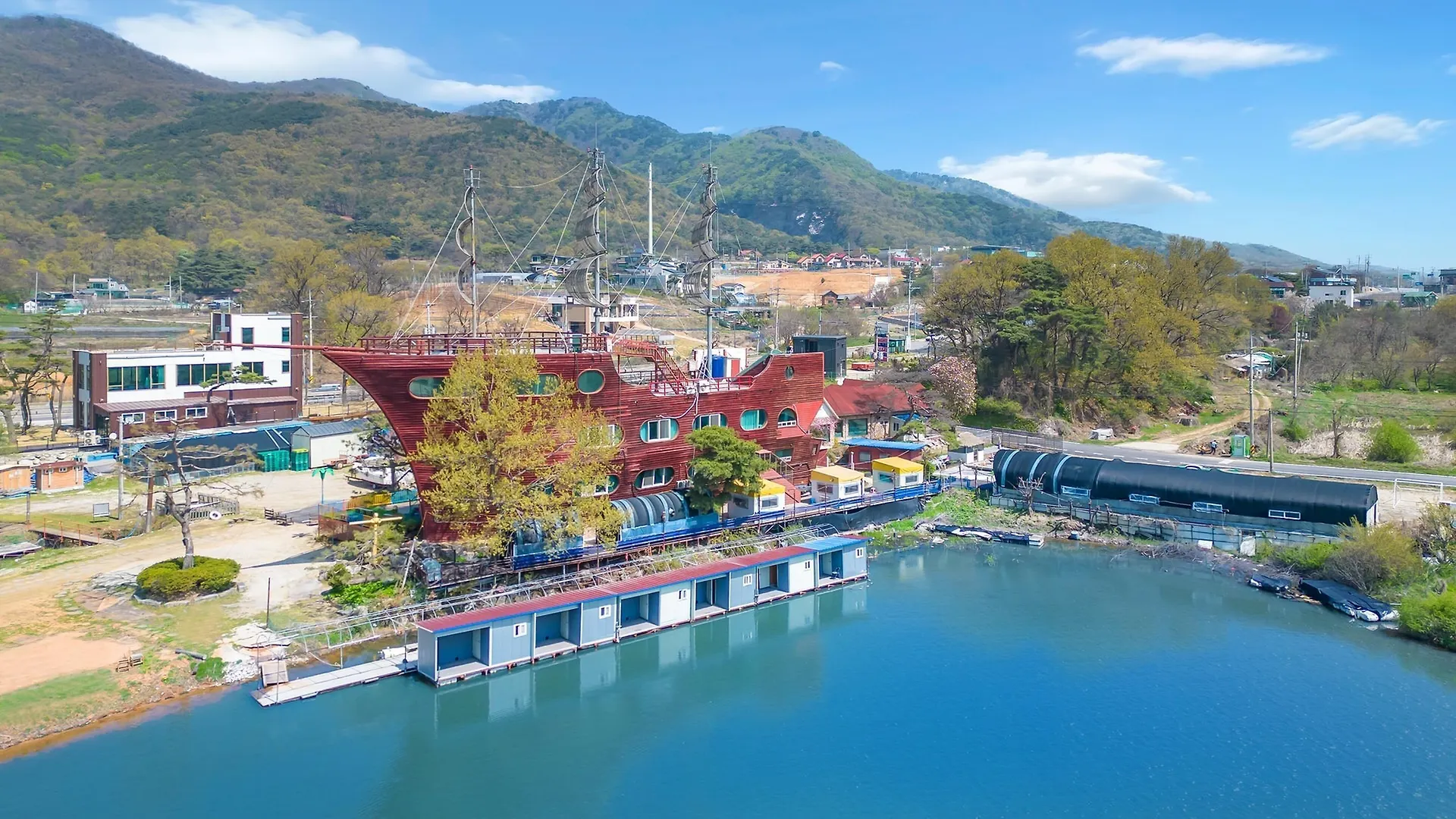 바다배 범선 키즈 펜션 인천 대한민국